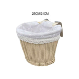 Maxbell Kids Bike Basket Cute Easy to Install Woven Design for Sports Outdoor Riding 25cmx19cmx18cm