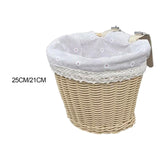 Maxbell Kids Bike Basket Cute Easy to Install Woven Design for Sports Outdoor Riding 25cmx19cmx18cm