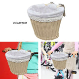 Maxbell Kids Bike Basket Cute Easy to Install Woven Design for Sports Outdoor Riding 25cmx19cmx18cm