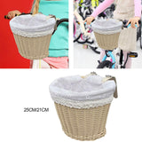 Maxbell Kids Bike Basket Cute Easy to Install Woven Design for Sports Outdoor Riding 25cmx19cmx18cm