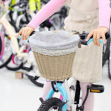 Maxbell Kids Bike Basket Cute Easy to Install Woven Design for Sports Outdoor Riding 25cmx19cmx18cm