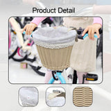 Maxbell Kids Bike Basket Cute Easy to Install Woven Design for Sports Outdoor Riding 25cmx19cmx18cm