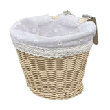 Maxbell Kids Bike Basket Cute Easy to Install Woven Design for Sports Outdoor Riding 21cmx16cmx16cm
