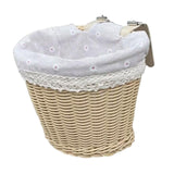 Maxbell Kids Bike Basket Cute Easy to Install Woven Design for Sports Outdoor Riding 21cmx16cmx16cm