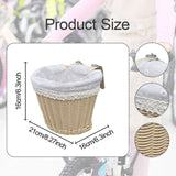 Maxbell Kids Bike Basket Cute Easy to Install Woven Design for Sports Outdoor Riding 21cmx16cmx16cm