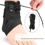 Maxbell Ankle Brace for Adults Portable Ankle Stabilizer for Running Sports Football L