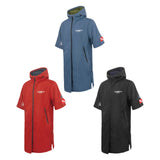 Maxbell Windproof Surf Poncho Thickened Fleece Lined Surf Coat Waterproof Swim Parka Blue
