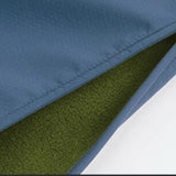 Maxbell Windproof Surf Poncho Thickened Fleece Lined Surf Coat Waterproof Swim Parka Blue