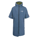 Maxbell Windproof Surf Poncho Thickened Fleece Lined Surf Coat Waterproof Swim Parka Blue