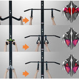 Maxbell 2 Pieces Pull up Handle Workout Strength Training Exercise Fitness Equipment