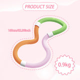 Maxbell Weighted Fitness Hoop Comfortable Home Gym Spring Hoop Waist Friendly Design 0.9kg