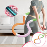 Maxbell Weighted Fitness Hoop Comfortable Home Gym Spring Hoop Waist Friendly Design 0.9kg