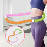 Maxbell Weighted Fitness Hoop Comfortable Home Gym Spring Hoop Waist Friendly Design 1.2kg