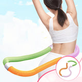 Maxbell Weighted Fitness Hoop Comfortable Home Gym Spring Hoop Waist Friendly Design 1.2kg