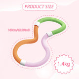 Maxbell Weighted Fitness Hoop Comfortable Home Gym Spring Hoop Waist Friendly Design 1.4kg