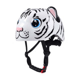 Maxbell Kids Bicycle Helmet Cartoon Lightweight for Bike Riding Cycling Roller Skate White Tiger