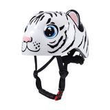 Maxbell Kids Bicycle Helmet Cartoon Lightweight for Bike Riding Cycling Roller Skate White Tiger