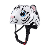 Maxbell Kids Bicycle Helmet Cartoon Lightweight for Bike Riding Cycling Roller Skate White Tiger