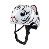 Maxbell Kids Bicycle Helmet Cartoon Lightweight for Bike Riding Cycling Roller Skate White Tiger
