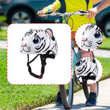 Maxbell Kids Bicycle Helmet Cartoon Lightweight for Bike Riding Cycling Roller Skate White Tiger
