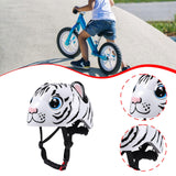 Maxbell Kids Bicycle Helmet Cartoon Lightweight for Bike Riding Cycling Roller Skate White Tiger