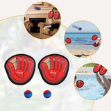 Maxbell Toss and Catch Game Parent Child Interactive Backyard Pool 2 Paddles Balls