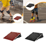 Maxbell Wooden Skateboard Ramp Balance Bike Ramp for Dirt Bike RC Car Roller Skating Red