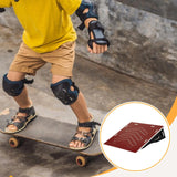 Maxbell Wooden Skateboard Ramp Balance Bike Ramp for Dirt Bike RC Car Roller Skating Red