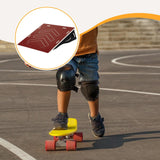 Maxbell Wooden Skateboard Ramp Balance Bike Ramp for Dirt Bike RC Car Roller Skating Red