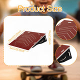 Maxbell Wooden Skateboard Ramp Balance Bike Ramp for Dirt Bike RC Car Roller Skating Red
