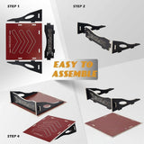 Maxbell Wooden Skateboard Ramp Balance Bike Ramp for Dirt Bike RC Car Roller Skating Red