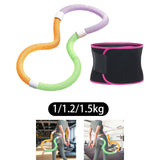 Maxbell Weighted Fitness Hoop Training Comfortable Spring Hoop for Back Home Outdoor 1kg