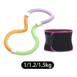 Maxbell Weighted Fitness Hoop Training Comfortable Spring Hoop for Back Home Outdoor 1kg