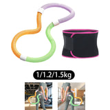 Maxbell Weighted Fitness Hoop Training Comfortable Spring Hoop for Back Home Outdoor 1kg