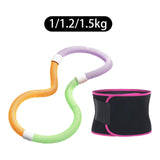 Maxbell Weighted Fitness Hoop Training Comfortable Spring Hoop for Back Home Outdoor 1kg