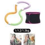 Maxbell Weighted Fitness Hoop Training Comfortable Spring Hoop for Back Home Outdoor 1kg