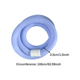 Maxbell Weighted Fitness Hoop for Adults Waist Training PVC Exercise Hoop for Travel Blue
