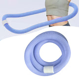 Maxbell Weighted Fitness Hoop for Adults Waist Training PVC Exercise Hoop for Travel Blue