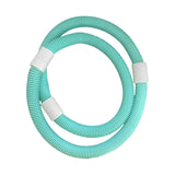 Maxbell Weighted Fitness Hoop for Adults Waist Training PVC Exercise Hoop for Travel Green