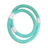 Maxbell Weighted Fitness Hoop for Adults Waist Training PVC Exercise Hoop for Travel Green