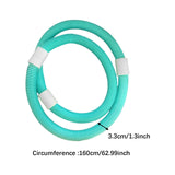 Maxbell Weighted Fitness Hoop for Adults Waist Training PVC Exercise Hoop for Travel Green