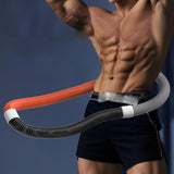 Maxbell Weighted Fitness Hoop Indoor Built in Metal Spring PVC Exercise Hoop for Gym