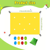 Maxbell Hole Tarp Team Building Game Teens Family Reunions Party Exercise Activities Yellow