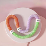 Maxbell Fitness Hoop Portable Outdoor Sports Folding Equipment for Adults Travel Gym green orange violet