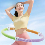 Maxbell Fitness Hoop Portable Outdoor Sports Folding Equipment for Adults Travel Gym green orange violet