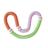 Maxbell Fitness Hoop Portable Outdoor Sports Folding Equipment for Adults Travel Gym green orange violet