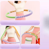 Maxbell Fitness Hoop Portable Outdoor Sports Folding Equipment for Adults Travel Gym green orange violet