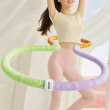 Maxbell Fitness Hoop Portable Outdoor Sports Folding Equipment for Adults Travel Gym green orange violet