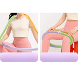 Maxbell Fitness Hoop Portable Outdoor Sports Folding Equipment for Adults Travel Gym green orange violet