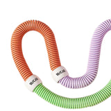 Maxbell Fitness Hoop Portable Outdoor Sports Folding Equipment for Adults Travel Gym green orange violet